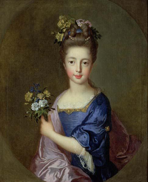 Jean Francois de troy Princess Louisa Maria Teresa Stuart by Jean Francois de Troy, oil painting image